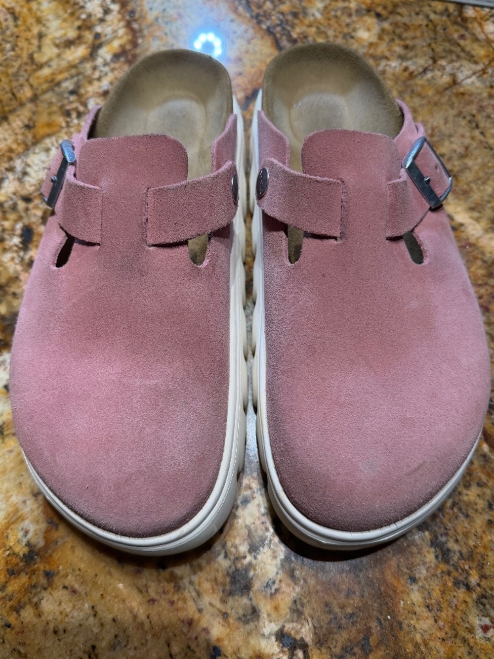 Papillio by Birkenstock Boston Chunky Womens Shoes in Light Rose Size 38